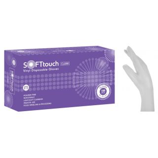 Soft Touch Γάντια Βινυλίου - Λευκό χωρίς πούδρα